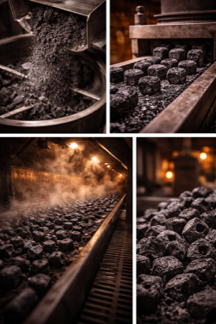 Charburn Energy production and process imagery